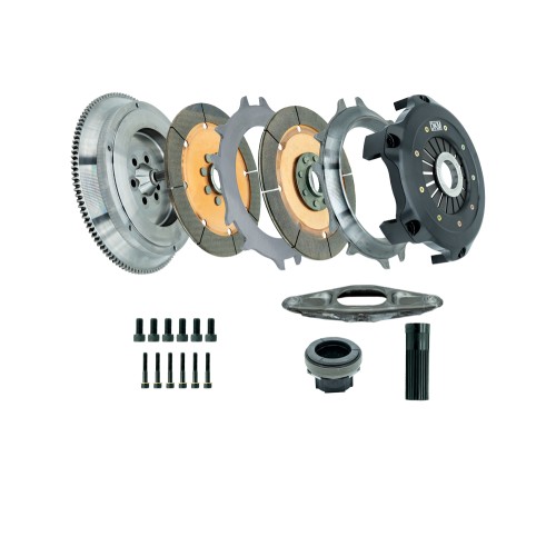 DKM MRX-006-074 Kit frizione rinforzata per BMW Serie 1 E82, E88 3.0 135i 2009-2013 - DKM MRX (Doppio disco in ceramica da 215MM