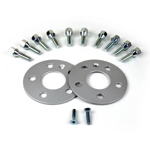 Coppia distanziali da 5mm CON bullone conico adatto a cerchi Originali per BMW X3 Type F25 11/2010 - 12/2017