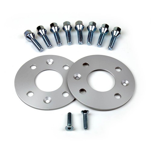 Coppia distanziali da 5mm CON bullone conico adatto a cerchi Aftermarket per CITROEN C4 Cactus 08/2014 -