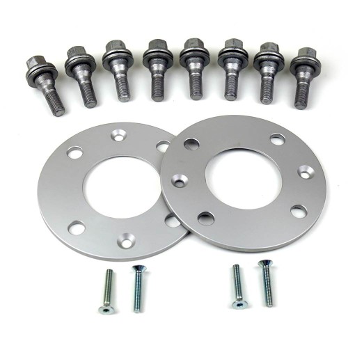 Coppia distanziali da 5mm CON bullone a sede piatta CON rondella integrata imperdibile adatto a cerchi Originali per PEUGEOT 308