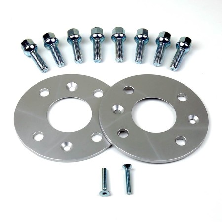 Coppia distanziali da 5mm CON bullone sferico adatto a cerchi Originali per VOLKSWAGEN Vento Type 1H2 11/1991 - 09/1998