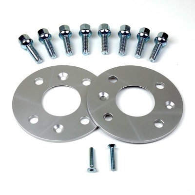 Coppia distanziali da 5mm CON bullone sferico adatto a cerchi Originali per SEAT Mii Type AA 11/2011 -