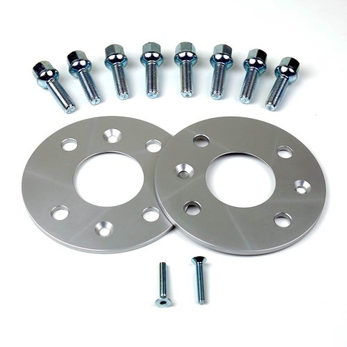 Coppia distanziali da 5mm CON bullone sferico adatto a cerchi Originali per VOLKSWAGEN UP Type AA 11/2011 -