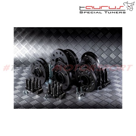 Coppia distanziali ANODIZZATI NERI da 12mm CON bullone sferico adatto a cerchi Originali per SKODA Octavia III Type 5E 01/2013 -