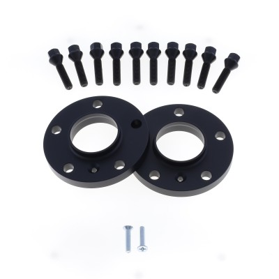 Coppia distanziali ANODIZZATI NERI da 12mm CON bullone conico adatto a cerchi Originali per BMW Z3 E36 10/1995 - 06/2003