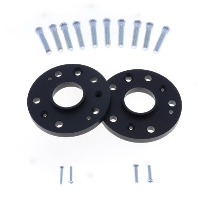 Coppia distanziali ANODIZZATI NERI da 12mm CON colonnetta a piantaggio adatto a cerchi Originali per PORSCHE 911 Carrera/Cabrio/