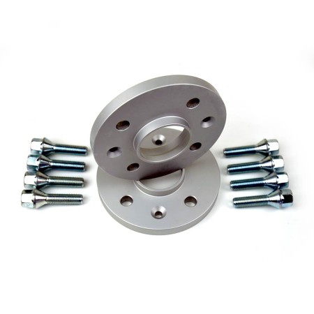 Coppia distanziali da 12mm CON bullone conico adatto a cerchi Aftermarket per PEUGEOT 1007 Type K 01/2004 - 12/2009