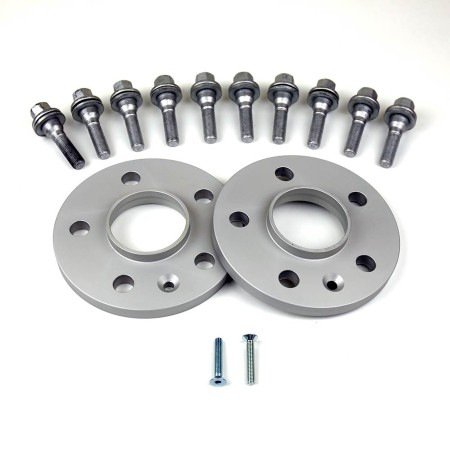 Coppia distanziali da 12mm CON bullone a sede piatta CON rondella integrata imperdibile adatto a cerchi Originali per PEUGEOT 30
