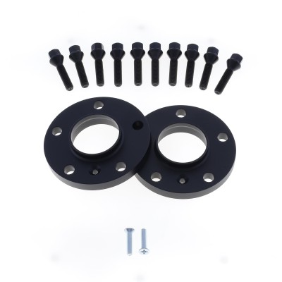 Coppia distanziali ANODIZZATI NERI da 16mm CON bullone conico adatto a cerchi Originali per BMW Z3 E36 10/1995 - 06/2003