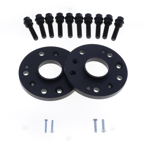 Coppia distanziali ANODIZZATI NERI da 16mm CON bullone sferico adatto a cerchi Originali per PORSCHE Carrera Type GT 07/2003 -