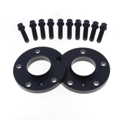 Coppia distanziali ANODIZZATI NERI da 20mm CON bullone conico adatto a cerchi Originali per BMW Serie 4 Cabrio F33 / 3C 01/2014 