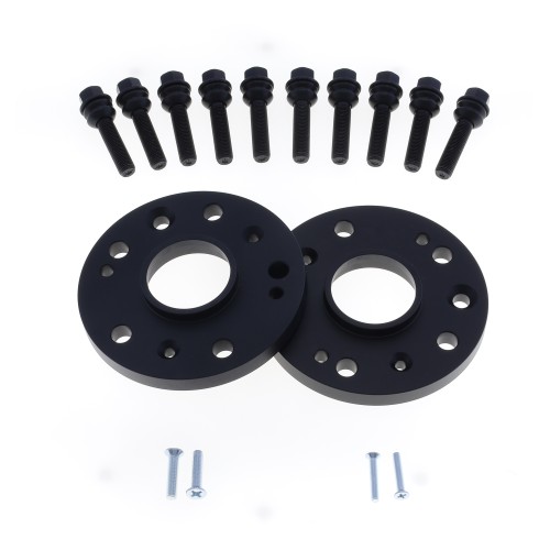 Coppia distanziali ANODIZZATI NERI da 20mm CON bullone sferico adatto a cerchi Originali per PORSCHE Cayenne 955 /957 Type 9PA 0