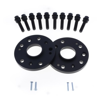 Coppia distanziali ANODIZZATI NERI da 20mm CON bullone sferico adatto a cerchi Originali per PORSCHE 911 Type 992 01/2018 -