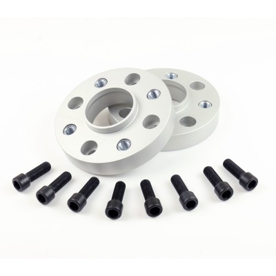 Coppia distanziali da 30mm a doppia bulloneria CON brugola e boccola in acciaio premontata adatto a cerchi Originali per RENAULT