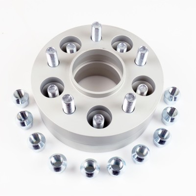 Coppia distanziali da 30mm a doppia bulloneria CON colonnetta premontata e dado adatto a cerchi Originali per SSANGYONG Rodius I