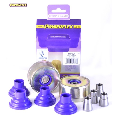 Posiz. n°2 - Qt. 2 - Powerflex per Ford Fiesta Mk4 (1995 - 1999) & Mk5 (1999 - 2002)  - PFF19-702 Boccola posteriore inferiore b