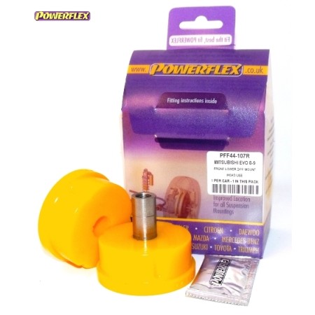 Posiz. n°6 - Qt. 1 - Powerflex per Mitsubishi Lancer Evolution VII, VIII & IX incl. 260 (2001 - 2007)  - PFF44-107R Boccola infe