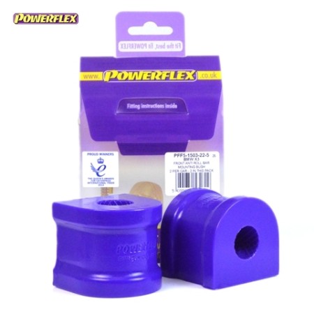 Posiz. n°3 - Qt. 2 - Powerflex per BMW Serie X X3 E83 (2003-2010) - PFF5-1503-22.5 Boccola barra stabilizzatrice anteriore 22.5m