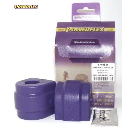 Posiz. n°3 - Qt. 2 - Powerflex per BMW Serie 5 E39 da 520 a 530 (1996 - 2004) - PFF5-4602-24 Boccola barra stabilizzatrice anter