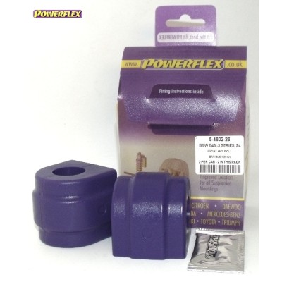 Posiz. n°2 - Qt. 2 - Powerflex per BMW Serie 3 E46 M3 incl. CSL (1999 - 2006) - PFF5-4602-26 Boccola barra stabilizzatrice anter