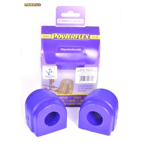 Posiz. n°2 - Qt. 2 - Powerflex per BMW Serie 3 E46 M3 incl. CSL (1999 - 2006) - PFF5-4602-27 Boccola barra stabilizzatrice anter