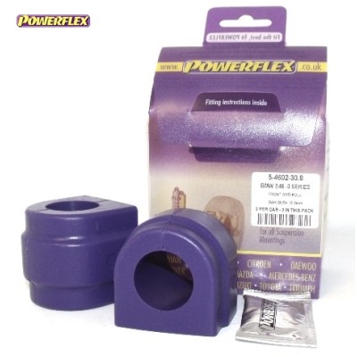 Posiz. n°2 - Qt. 2 - Powerflex per BMW Serie 3 E46 Compact (1999 - 2006) - PFF5-4602-30.8 Boccola barra stabilizzatrice anterior