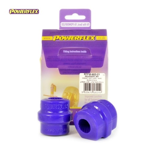 Posiz. n°3 - Qt. 2 - Powerflex per Peugeot 307 (2001-2011)  - PFF50-603-21 Boccola barra stabilizzatrice anteriore 21mm