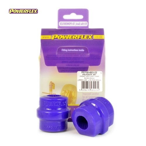 Posiz. n°3 - Qt. 2 - Powerflex per Peugeot RCZ (2009- )  - PFF50-603-22 Boccola barra stabilizzatrice anteriore 22mm
