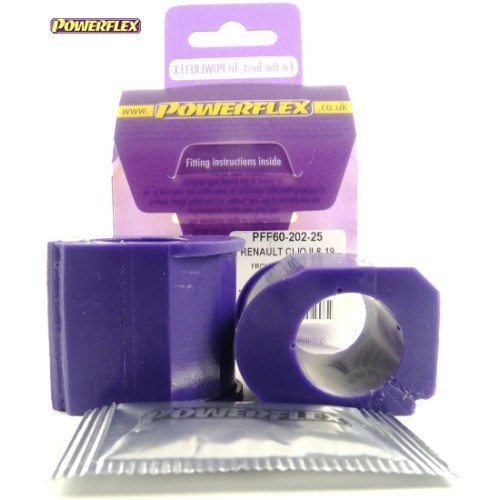 Posiz. n°2 - Qt. 2 - Powerflex per Renault Clio V6 (2001 - 2005)  - PFF60-202-25 Boccola barra stabilizzatrice anteriore a telai