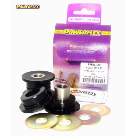 Posiz. n°9 - Qt. 2 - Powerflex per Rover 200 (1995-1999), 25 (1999-2005)  - PFF63-419 Boccola supporto motore (piccolo)
