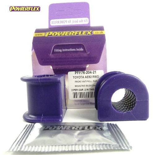 Posiz. n°4 - Qt. 2 - Powerflex per Toyota Corolla AE86 RWD  - PFF76-204-21 Boccola barra stabilizzatrice anteriore 21mm