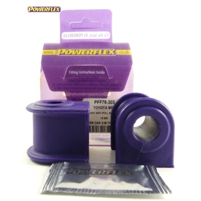Posiz. n°3 - Qt. 2 - Powerflex per Toyota MR2 SW20 REV 1 (1989-1991)  - PFF76-303 Boccola barra stabilizzatrice anteriore 18mm