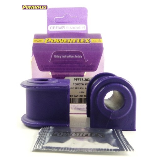 Posiz. n°3 - Qt. 2 - Powerflex per Toyota MR2 SW20 REV 1 (1989-1991)  - PFF76-303 Boccola barra stabilizzatrice anteriore 18mm