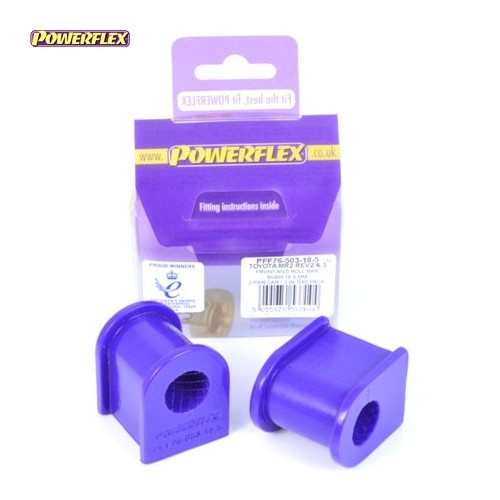 Posiz. n°3 - Qt. 2 - Powerflex per Toyota MR2 SW20 REV 2-5 (1991 - 1999)  - PFF76-503-18.5 Boccola barra stabilizzatrice anterio