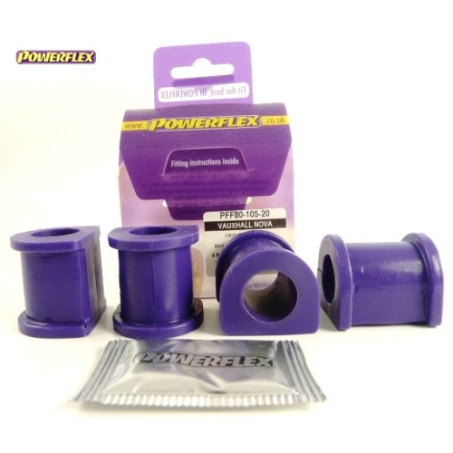 Posiz. n°3 - Qt. 4 - Powerflex per Opel Corsa A (1983-1993)  - PFF80-105-20 Boccola barra stabilizzatrice anteriore
