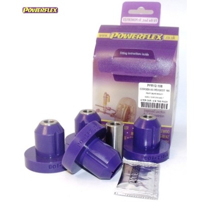 Posiz. n°10 - Qt. 4 - Powerflex per Peugeot 106 (1991 - 2003)  - PFR12-108 Boccola ponte posteriore