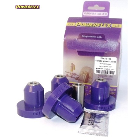 Posiz. n°10 - Qt. 4 - Powerflex per Peugeot 106 (1991 - 2003)  - PFR12-108 Boccola ponte posteriore