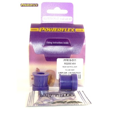 Posiz. n°11 - Qt. 2 - Powerflex per Ford Escort Mk5,6 RS2000 4X4 1992-96  - PFR19-511 Boccola barra stabilizzatrice posteriore a