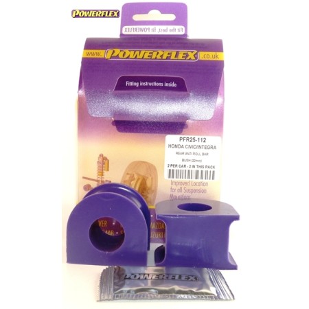 Posiz. n°12 - Qt. 2 - Powerflex per Honda Integra DC2 Type R (1995 - 2000)  - PFR25-112 Boccola barra stabilizzatrice posteriore