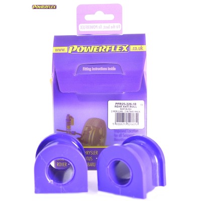 Posiz. n°26 - Qt. 2 - Powerflex per Honda CR-V (2002 - 2006)  - PFR25-326-18 Boccola barra stabilizzatrice posteriore 18mm