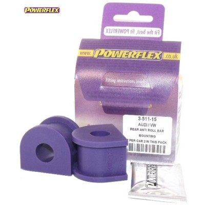 Posiz. n°6 - Qt. 2 - Powerflex per Volkswagen Beetle 4Motion (1998-2011)  - PFR3-511-15 Boccola barra stabilizzatrice posteriore