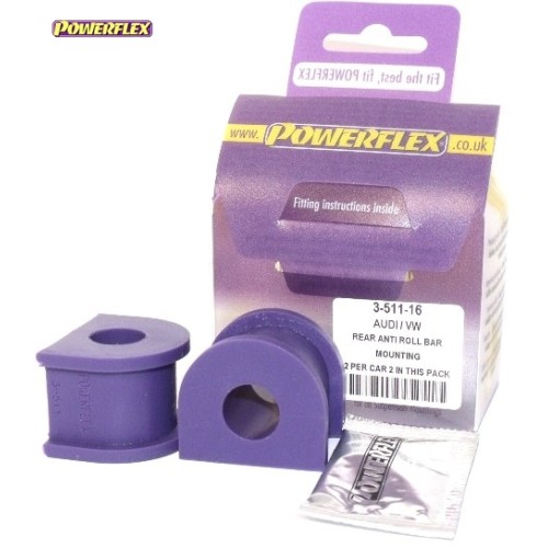Posiz. n°6 - Qt. 2 - Powerflex per Volkswagen Beetle 4Motion (1998-2011)  - PFR3-511-16 Boccola barra stabilizzatrice posteriore