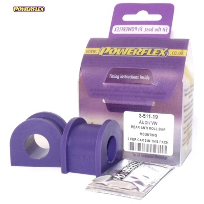 Posiz. n°6 - Qt. 2 - Powerflex per Volkswagen Golf Mk4 R32/4Motion  - PFR3-511-19 Boccola barra stabilizzatrice posteriore 19mm