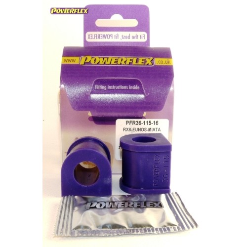 Posiz. n°8 - Qt. 2 - Powerflex per Mazda RX-8 (2003-2012)  - PFR36-115-16 Boccola barra stabilizzatrice posteriore 16mm