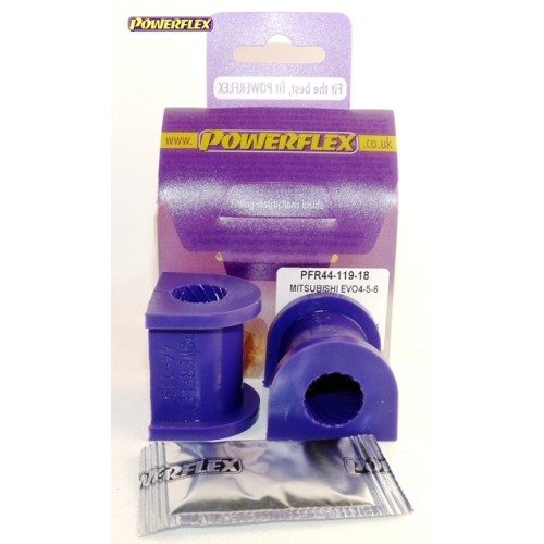 Posiz. n°13 - Qt. 2 - Powerflex per Mitsubishi Lancer Evolution IV, V & VI RS/GSR (1996 - 2001)  - PFR44-119-18 Boccola barra st