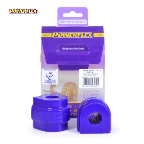 Posiz. n°5 - Qt. 2 - Powerflex per BMW Serie X X3 E83 (2003-2010) - PFR5-4609-18.5 Boccola barra stabilizzatrice posteriore 18.5