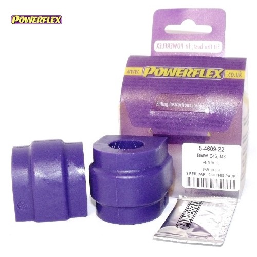 Posiz. n°5 - Qt. 2 - Powerflex per BMW Serie X X5 E53 (1999-2006) - PFR5-4609-22 Boccola barra stabilizzatrice posteriore 22mm