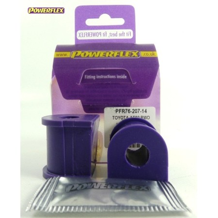 Posiz. n°7 - Qt. 2 - Powerflex per Toyota Corolla AE86 RWD  - PFR76-207-14 Boccola barra stabilizzatrice posteriore 14mm