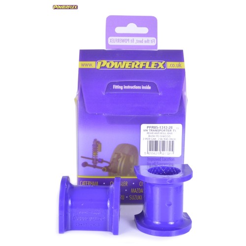 Posiz. n°12 - Qt. 2 - Powerflex per Volkswagen Transporter T5 inc. 4Motion (2003-2015) - PFR85-1312-28 Boccola barra stabilizzat