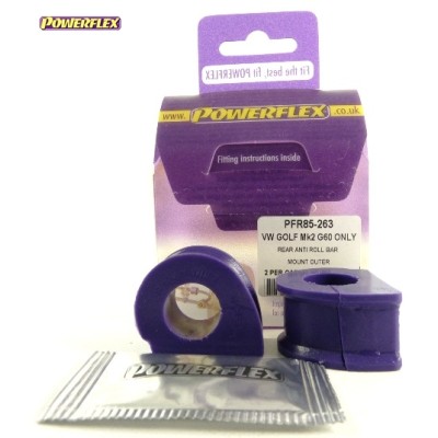 Posiz. n°13 - Qt. 2 - Powerflex per Volkswagen Golf Mk3 4WD Syncro (1993 - 1997)  - PFR85-263 Boccola interna barra stabilizzatr